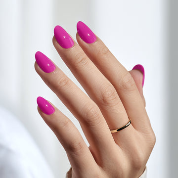 Intense Pink Oval Medium