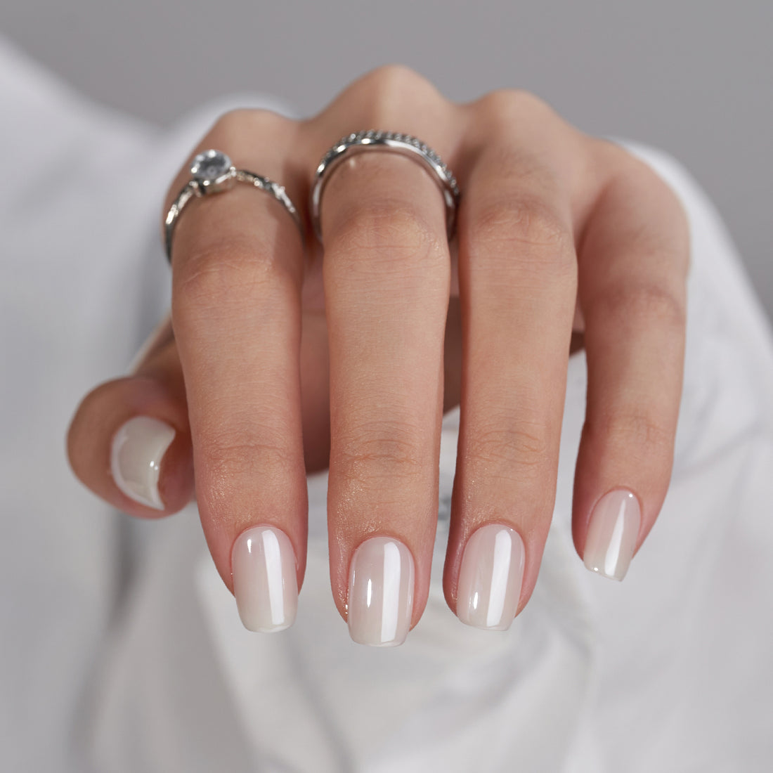 Glazed White Square Medium