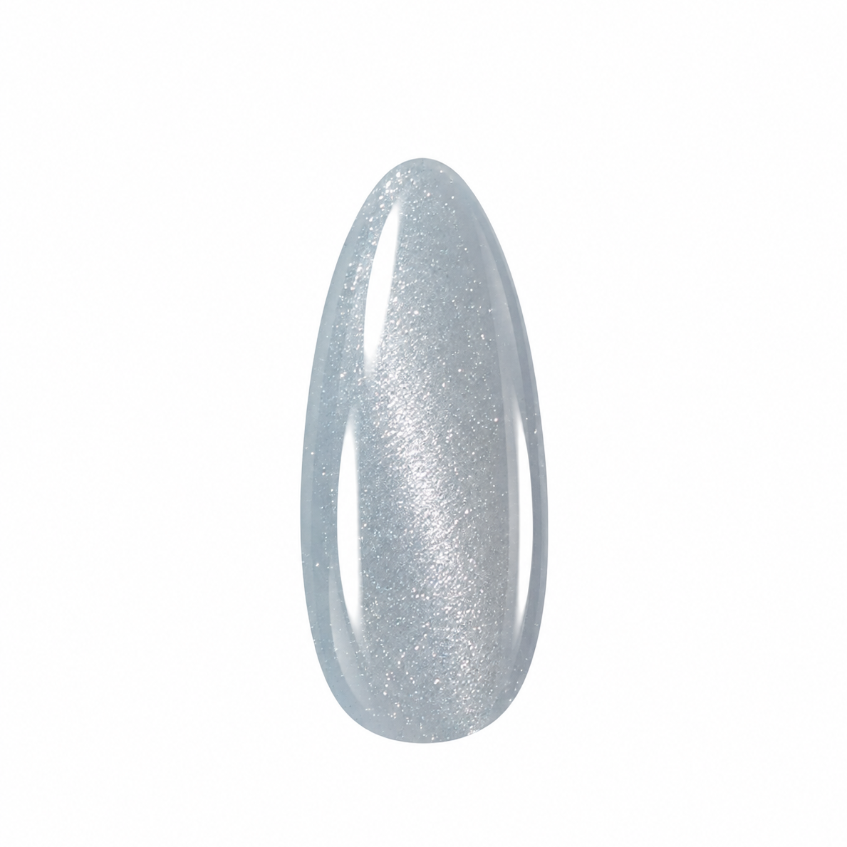 Cat Eye Blue Almond Press-On Nails