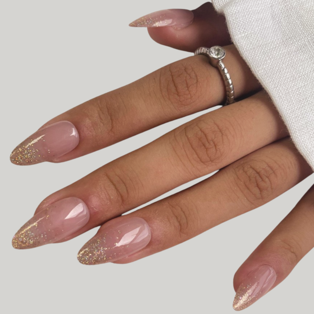 glitter press on nails