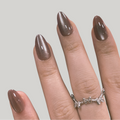 cat eye bruin nagels