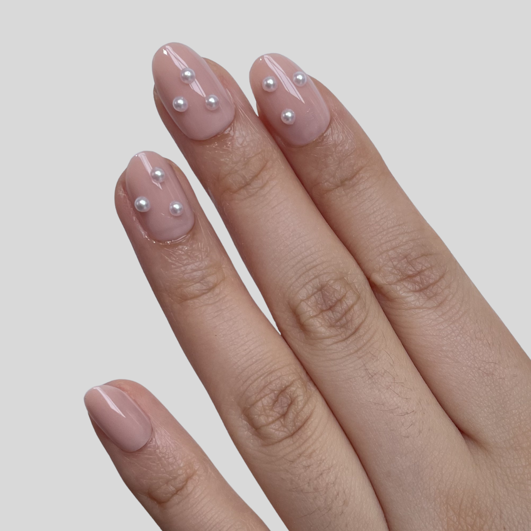 soft gel press on nagels met parels